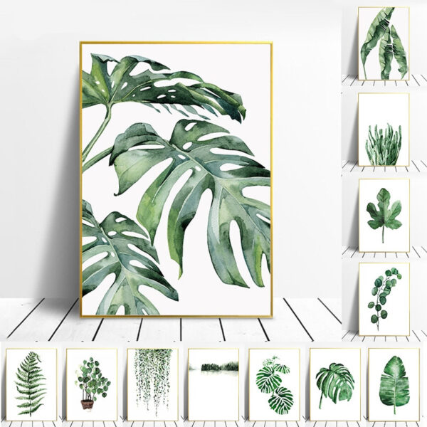 Scandinavian Style Tropical Plants Poster