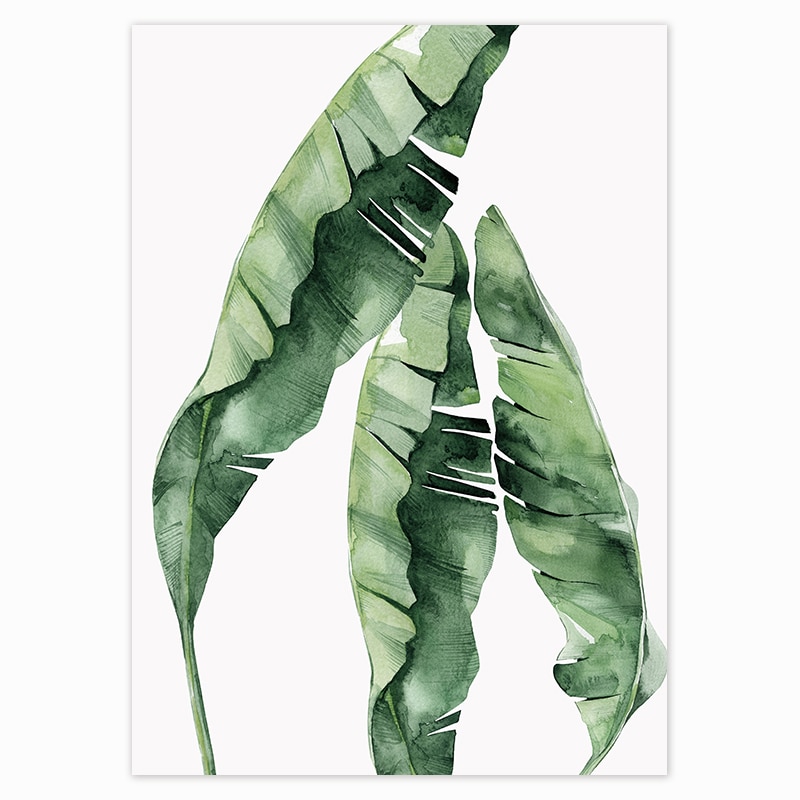 Scandinavian Style Tropical Plants Poster