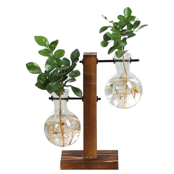 Vintage Themed Stand with Glass Single Double Pot - Image 3