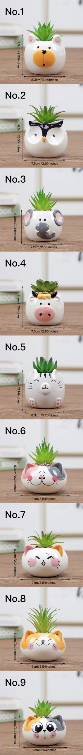 Cute Animal Ceramic Pot Planter